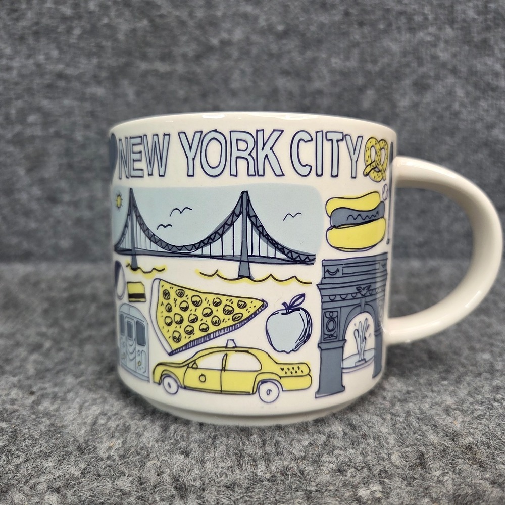 Starbucks New York City NYC Been There Series Ceramic Coffee Mug Cup 14 oz